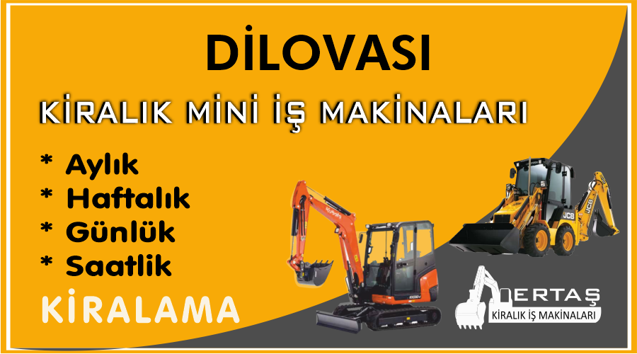 Dilovası Ekskavatör Mini İş Makinası Kiralama