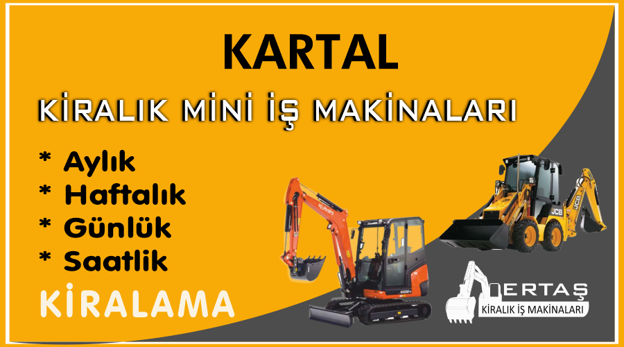 Kartal Ekskavatör Mini İş Makinası Kiralama