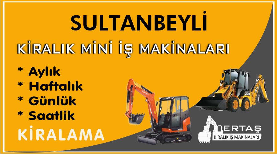 Sultanbeyli Ekskavatör Mini İş Makinası Kiralama